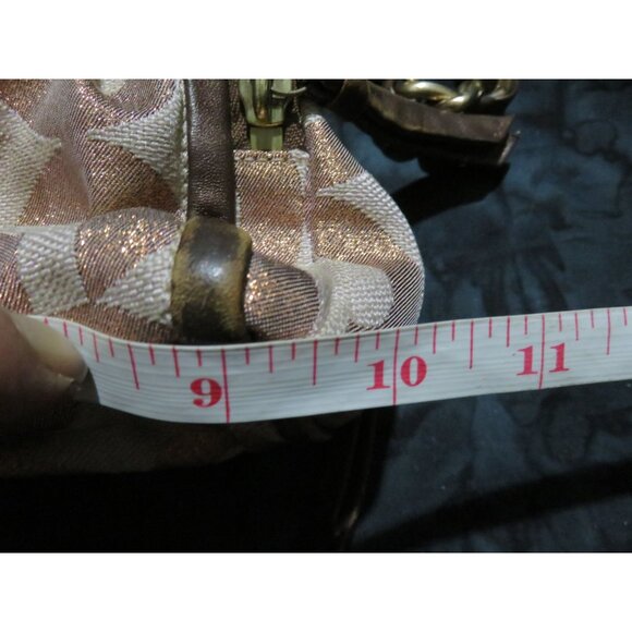 COACH 2009 Parker OP Art Frame Kisslock Triple Compartment Signature Sufflette - Picture 11 of 16